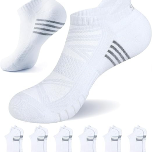 Running Socks Cushioned Sports Socks Ankle Socks Trainer Socks for Men Women